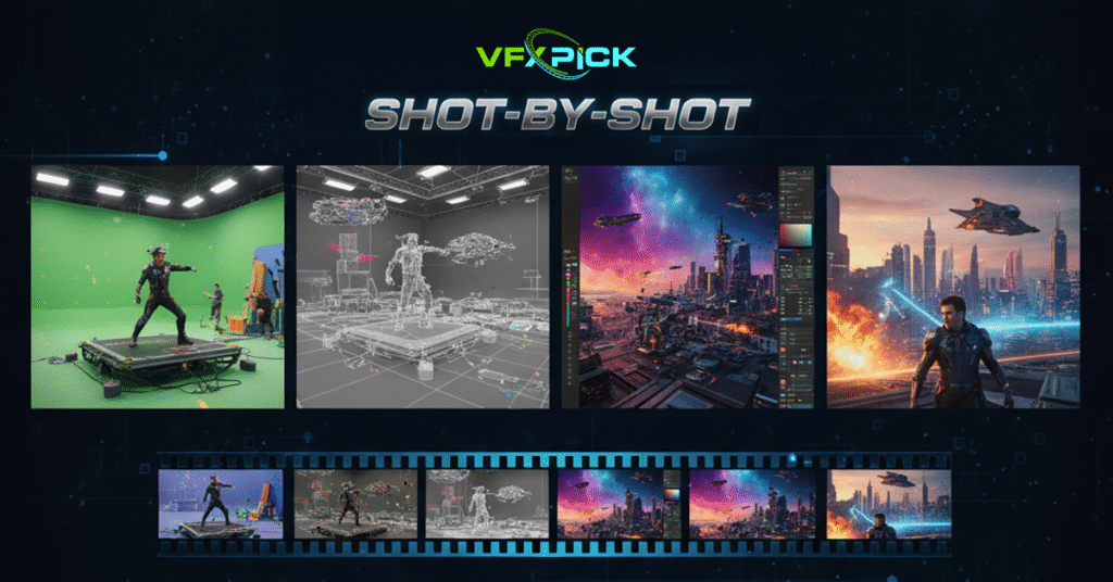 Behind the scenes view of Indian VFX Studios working on Hollywood blockbuster effects