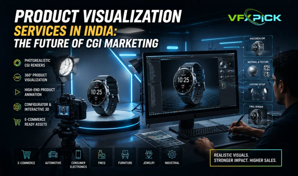 High-end product visualization services in India with photorealistic 3D product models