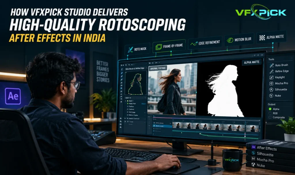 Professional rotoscoping After Effects services in India